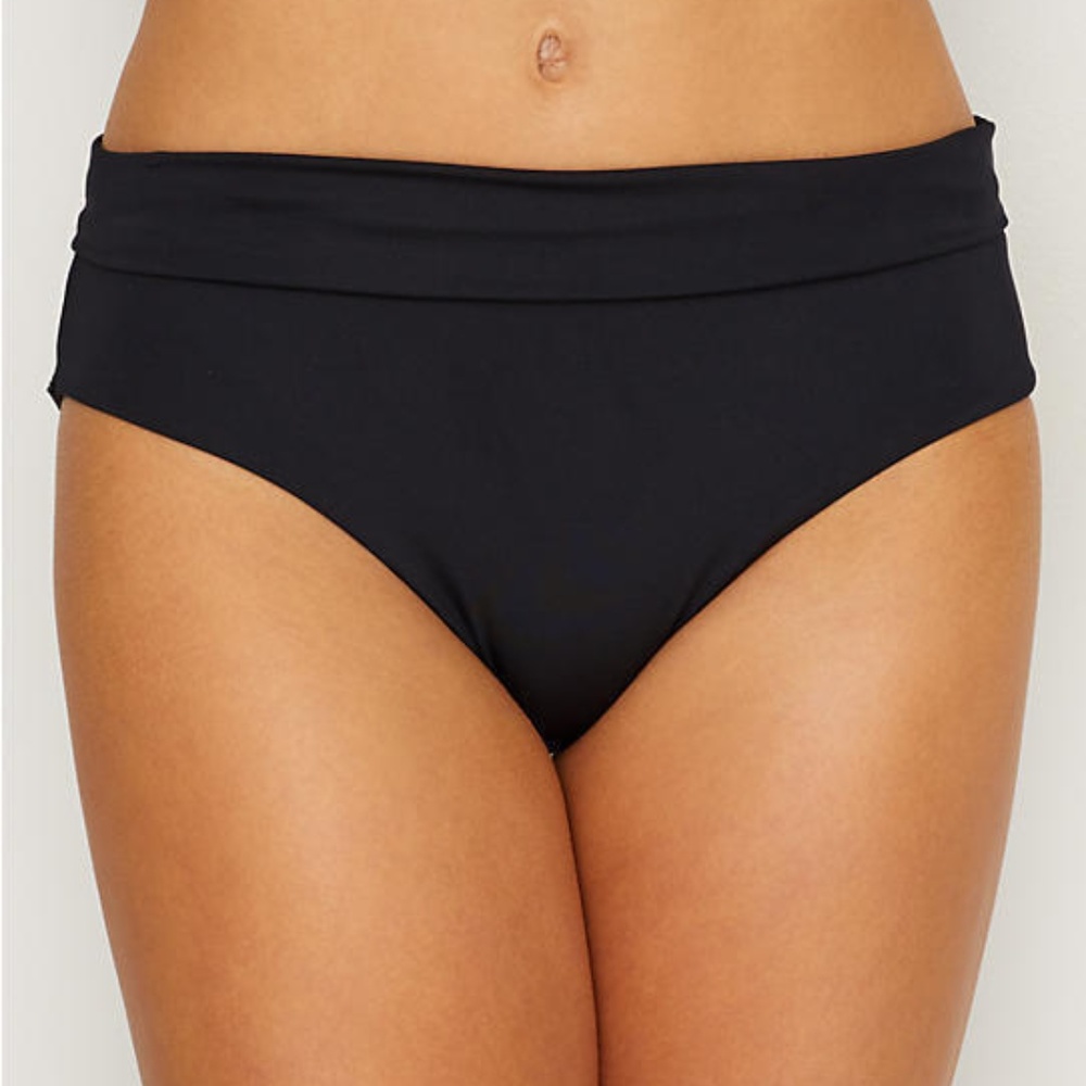 LEPEL Black LAGOON FOLD-OVER BIKINI BOTTOM, NWT